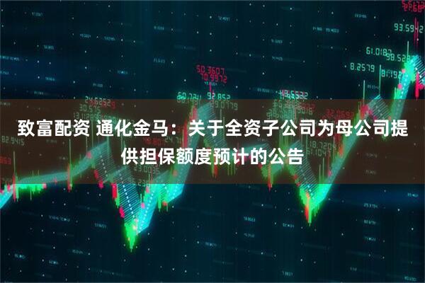致富配资 通化金马：关于全资子公司为母公司提供担保额度预计的公告